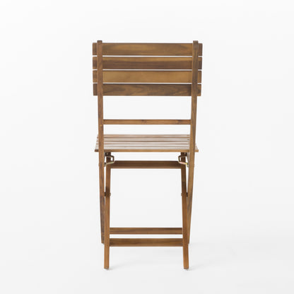 Outdoor Acacia Wood Folding Dining Chair (Set of 2),Natural