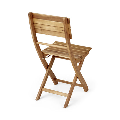 Outdoor Acacia Wood Folding Dining Chair (Set of 2),Natural