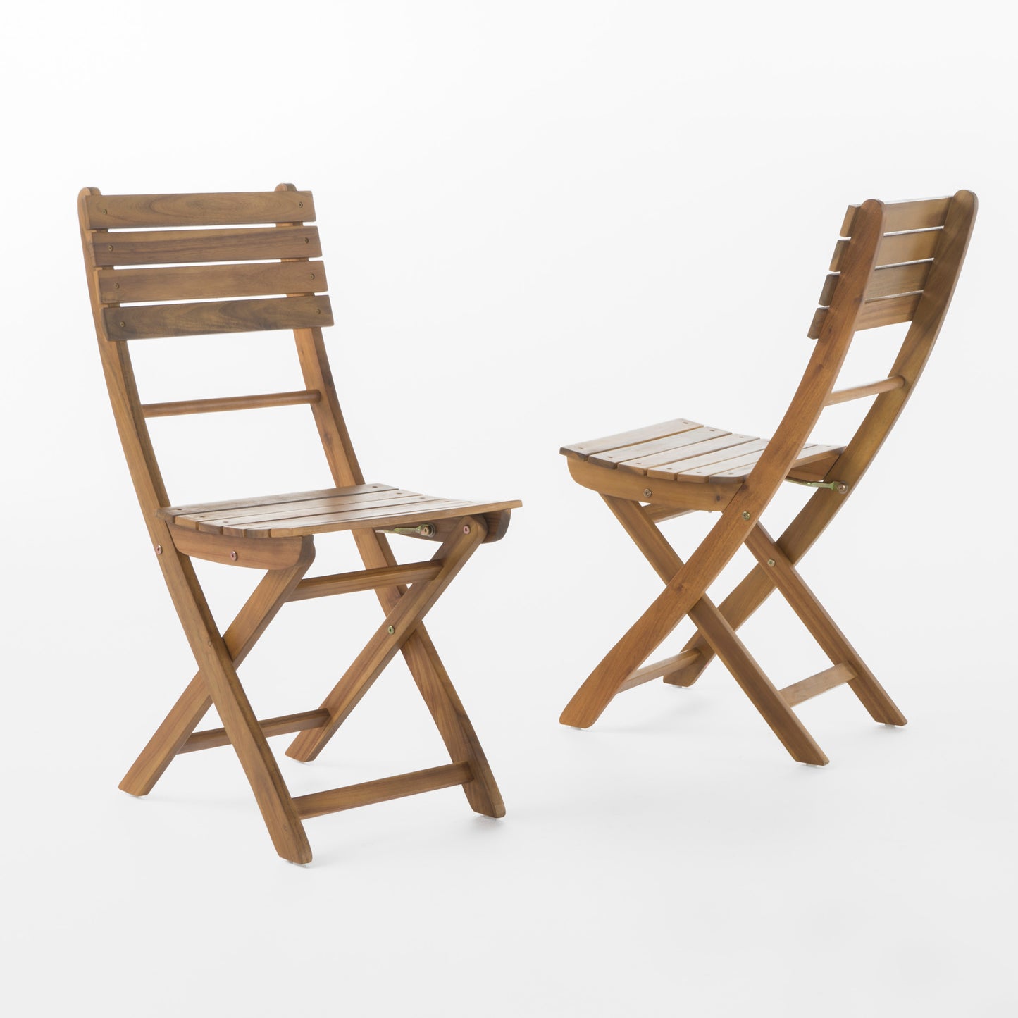Outdoor Acacia Wood Folding Dining Chair (Set of 2),Natural