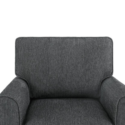 360° Swivel Chair Accent Barrel Armchair Swivel Sofa Chair with Side Pockets for Living Room, Bedroom, Office and Hotel, Grey