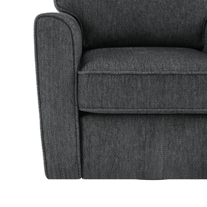 360° Swivel Chair Accent Barrel Armchair Swivel Sofa Chair with Side Pockets for Living Room, Bedroom, Office and Hotel, Grey