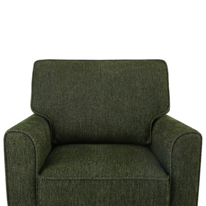 360° Swivel Chair Accent Barrel Armchair Swivel Sofa Chair with Side Pockets for Living Room, Bedroom, Office and Hotel, Green