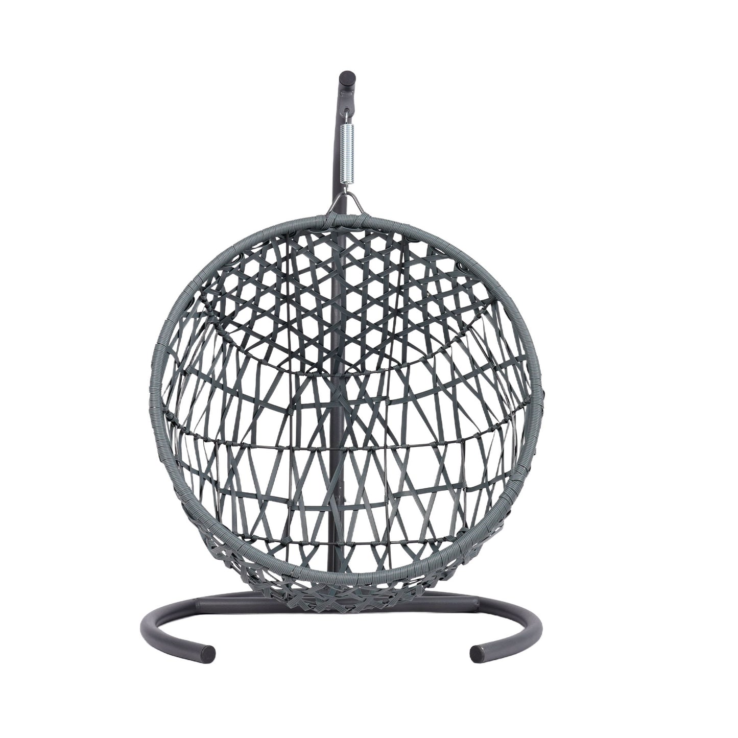 Cat Swing Bed with Stand & Cushion, Cat Egg Chair with Rattan Wicker Appearance, Indoor Hanging Swinging Cat Bed for Cats, Small Dogs, and Small Animals,Green
