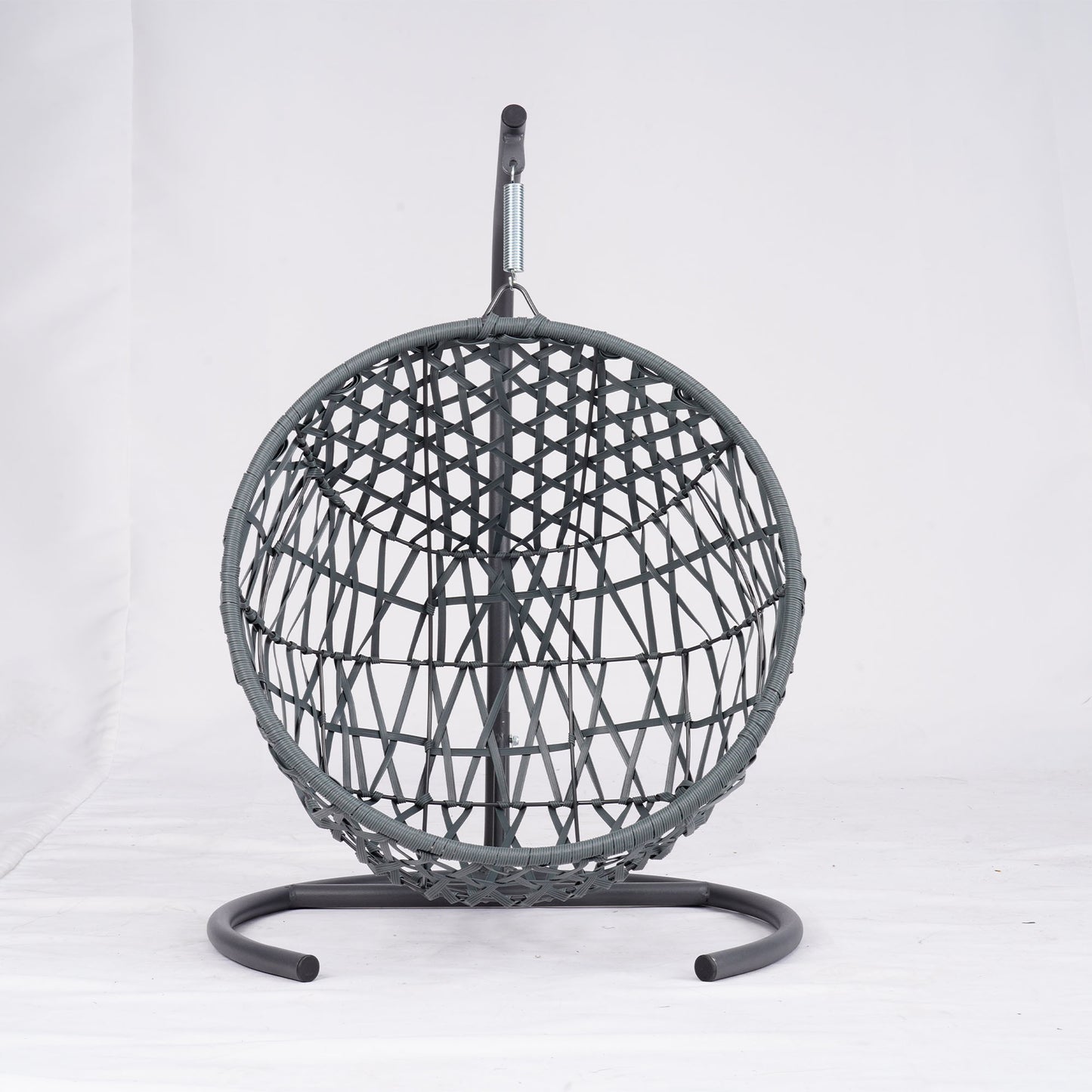 Cat Swing Bed with Stand & Cushion, Cat Egg Chair with Rattan Wicker Appearance, Indoor Hanging Swinging Cat Bed for Cats, Small Dogs, and Small Animals,Green