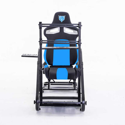 Enhanced and stable racing wheel cockpit, compatible with Fanatec, PXN, Thrustmaster, and Logitech adjustable driving simulators, excluding handbrake, pedals, and monitor