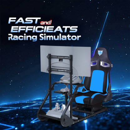 Enhanced and stable racing wheel cockpit, compatible with Fanatec, PXN, Thrustmaster, and Logitech adjustable driving simulators, excluding handbrake, pedals, and monitor