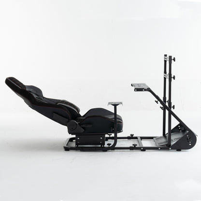 Enhanced and stable racing wheel cockpit, compatible with Fanatec, PXN, Thrustmaster, and Logitech adjustable driving simulators, excluding handbrake, pedals, and monitor