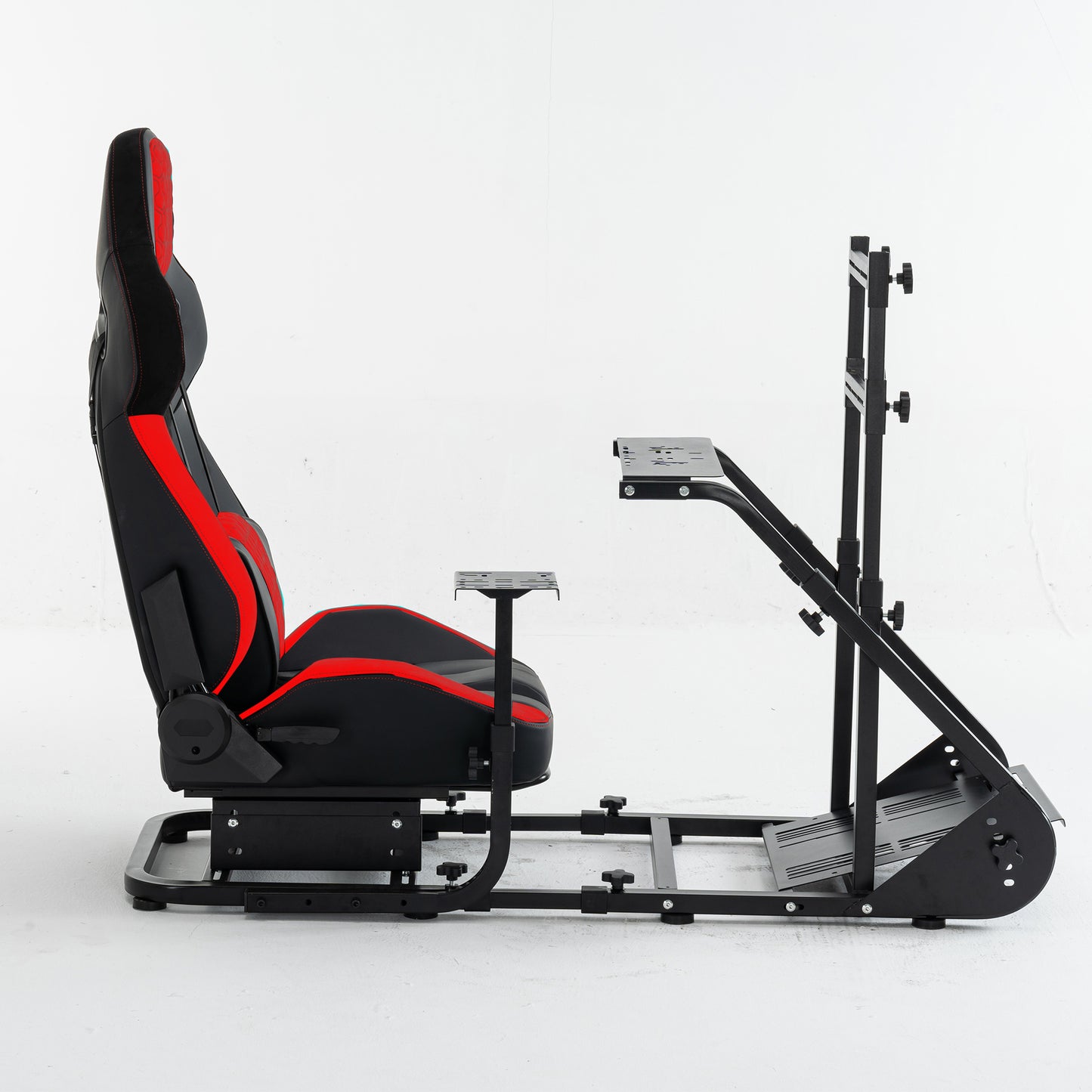 Enhanced and stable racing wheel cockpit, compatible with Fanatec, PXN, Thrustmaster, and Logitech adjustable driving simulators, excluding handbrake, pedals, and monitor