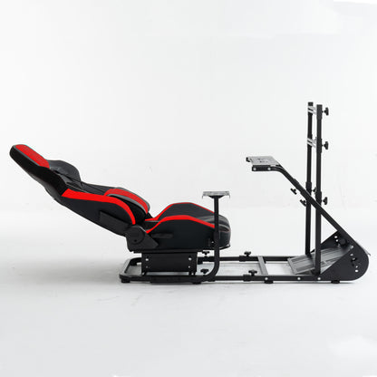 Enhanced and stable racing wheel cockpit, compatible with Fanatec, PXN, Thrustmaster, and Logitech adjustable driving simulators, excluding handbrake, pedals, and monitor
