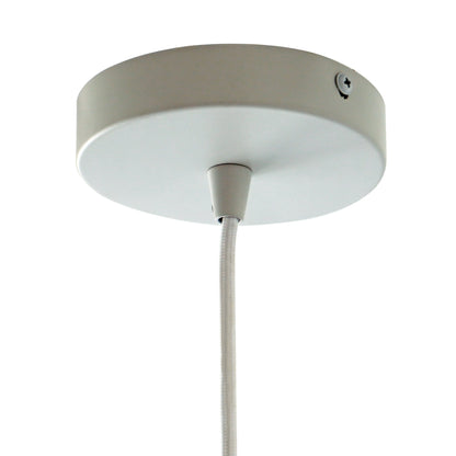 Dorset Pendant Lamp - White and Natural/Terracotta
