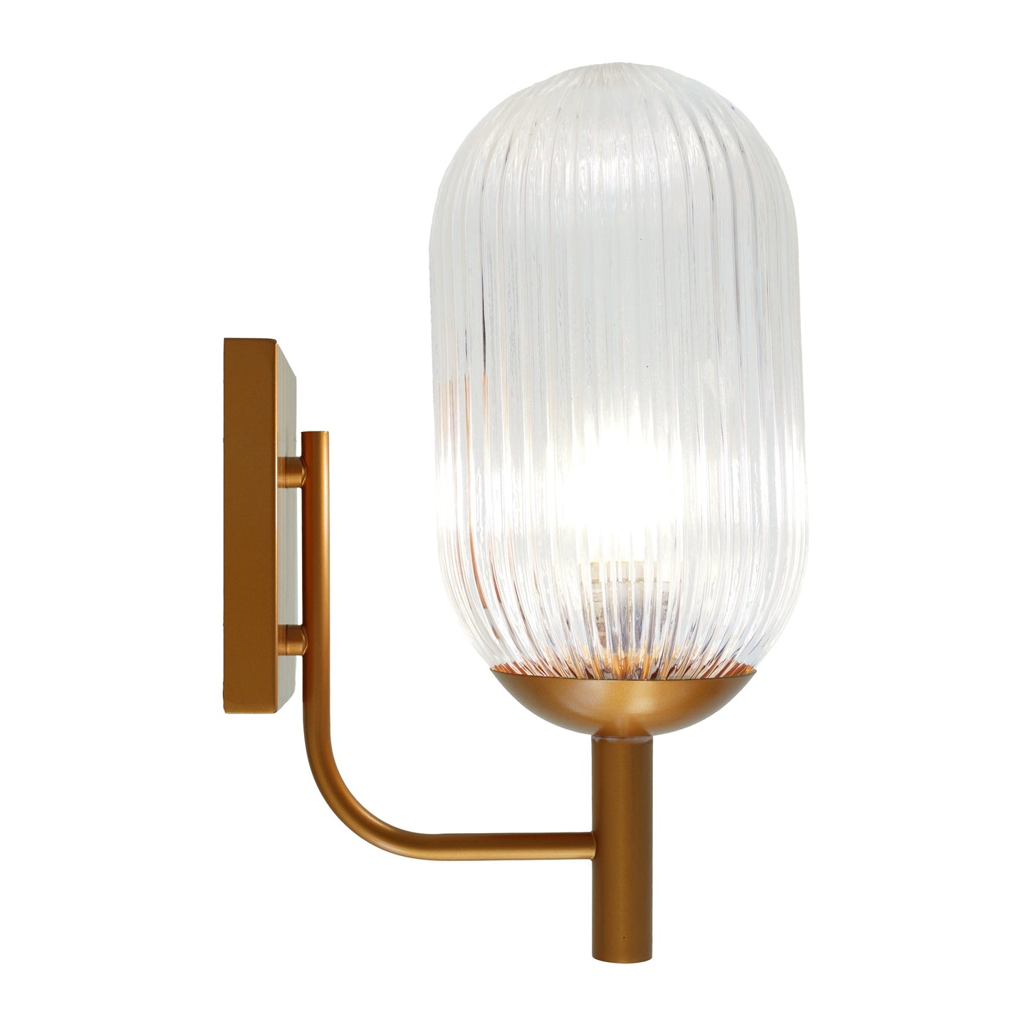 Dewdrop Wall Lamp - Bronze and Clear