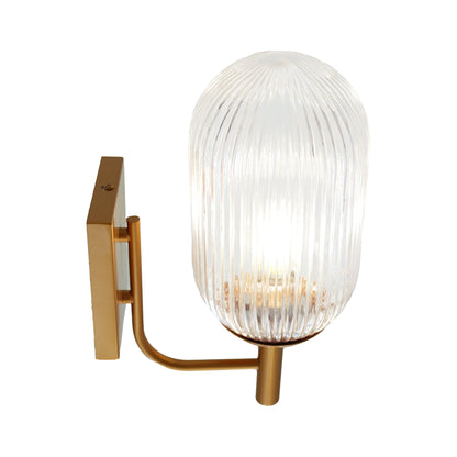 Dewdrop Wall Lamp - Bronze and Clear