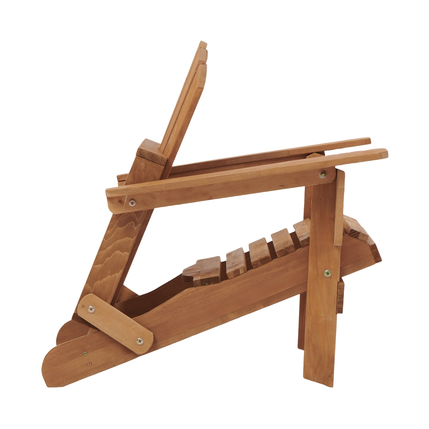 Oversize Wooden Outdoor Folding Adirondack Chair with Pre-Assembled BackRest & SeatBoard, Wood Patio Chair for Garden Backyard Porch Pool Deck Firepit