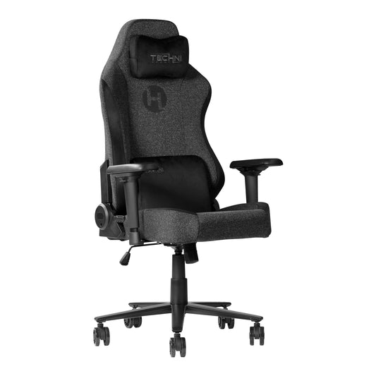 Techni Sport TSF65C Fabric Memory Foam Gaming Chair – Black