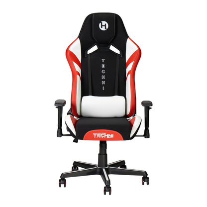 Techni Sport TSF72 Echo Gaming Chair - Black with Red & White
