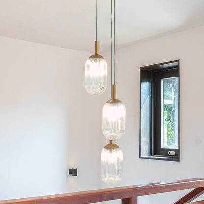Warehouse Direct Sales New Design Personality Creative American Country Retro Ceiling Light Living Room Bedroom Reading Room Gala Pendant Lamp - Bronze and Clear 110-120V