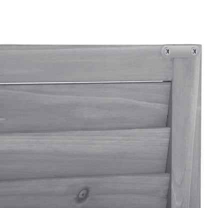Wooden Garden Shed 3-tier Patio Storage Cabinet Outdoor Organizer Wooden Lockers with Fir Wood (Gray Wood Color -Shutter Design)