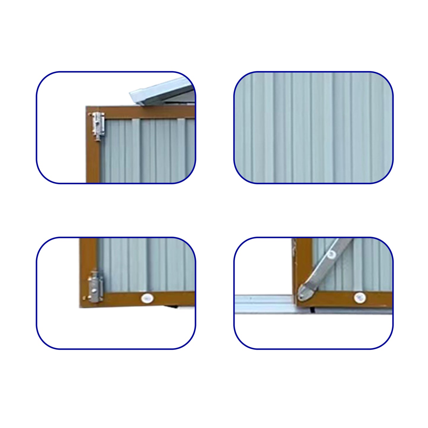 Outdoor storage sheds 6FTx4FT Apex roof White+Yellow