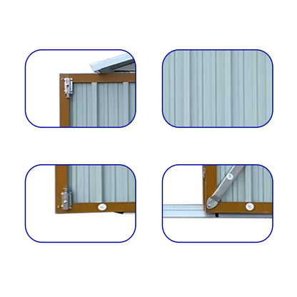 Outdoor storage sheds 6FTx4FT Apex roof White+Yellow