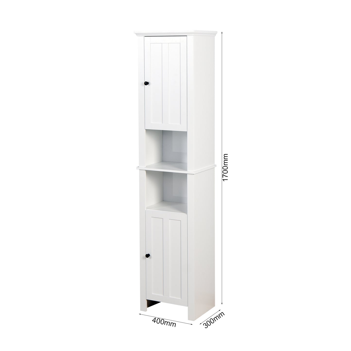 athroom Floor Storage Cabinet with 2 Doors Living Room Wooden Cabinet with 6 Shelves 15.75 x 11.81 x 66.93 inch