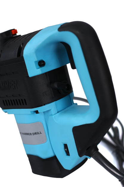 Rotary Hammer 1100W(Blue + Black) 1-1/2" SDS Plus Rotary Hammer Drill 3 Functions