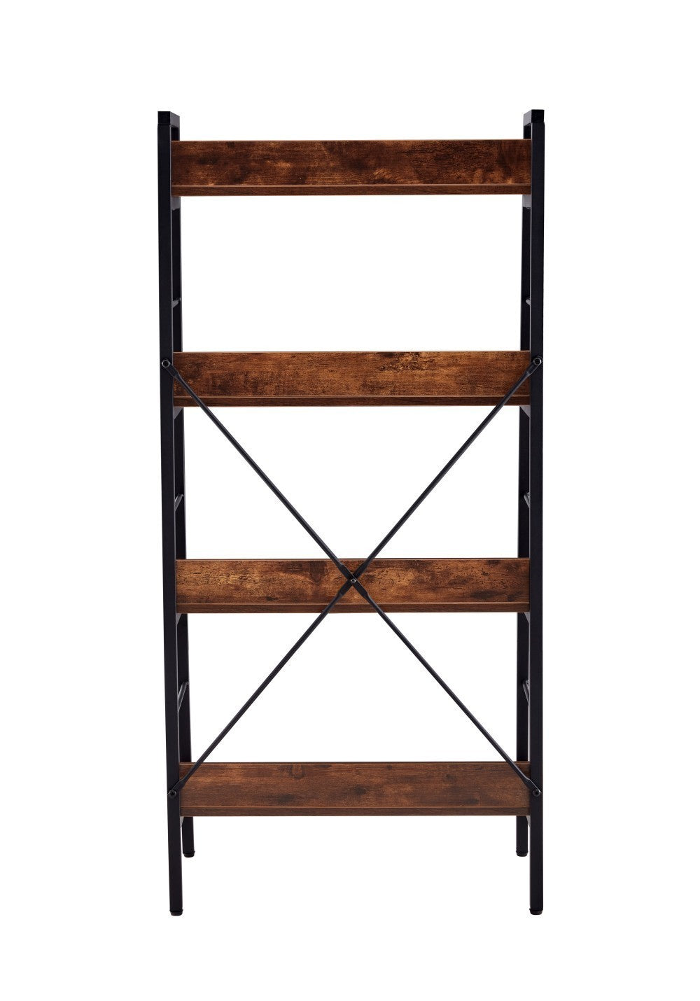 4 LAYER DISPLAY BOOKSHELF H LADDER SHELF STORAGE SHELVES RACK SHELF UNIT METAL FRAME
