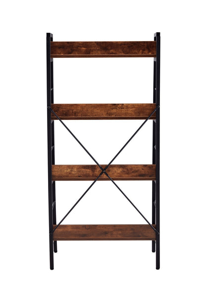 4 LAYER DISPLAY BOOKSHELF H LADDER SHELF STORAGE SHELVES RACK SHELF UNIT METAL FRAME