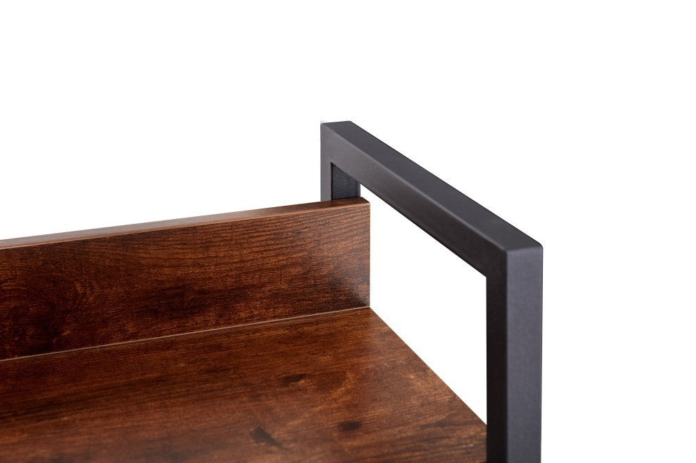 4 LAYER DISPLAY BOOKSHELF H LADDER SHELF STORAGE SHELVES RACK SHELF UNIT METAL FRAME