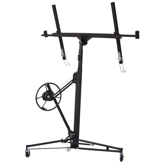 Drywall Panel hoist Drywall Lift Rolling Panel Hoist Jack Lifter 16ft black color