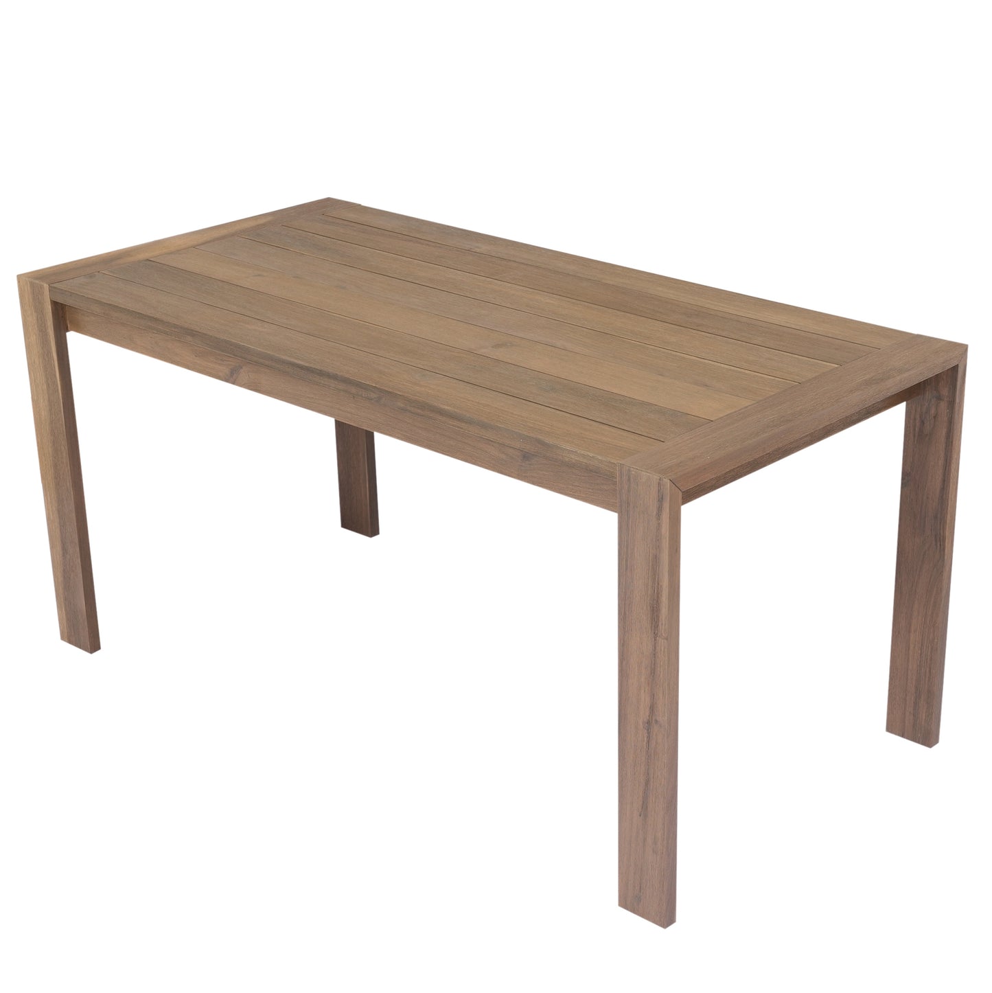 U_Style 7 Piece Acacia Wood Outdoor Dining Set, Suitable for Patio, Balcony, Backyard