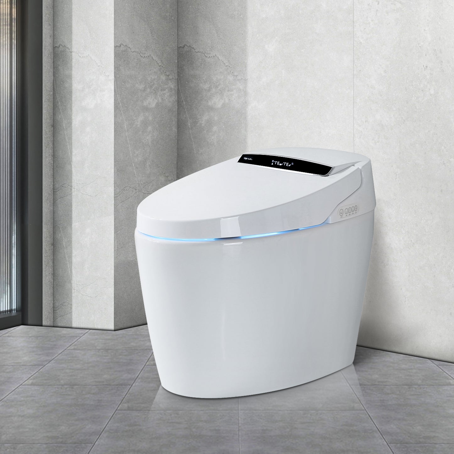 Smart Toilets with Heated Bidet Seat.Portable toilet with bidet built.Intelligent Toilet Auto Open/Close Seat. Bidet toilet with Dryer and Warm Water