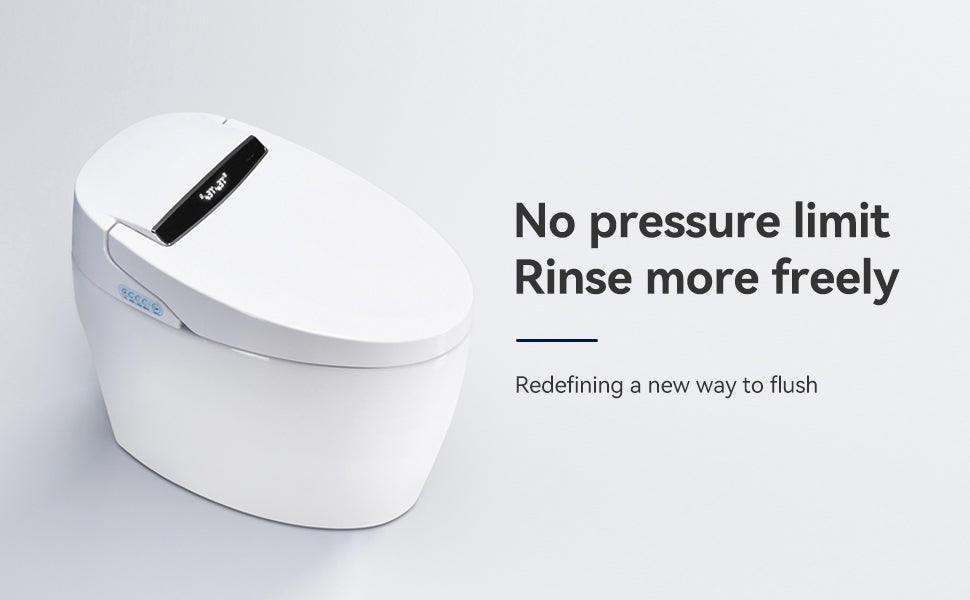 Smart Toilets with Heated Bidet Seat.Portable toilet with bidet built.Intelligent Toilet Auto Open/Close Seat. Bidet toilet with Dryer and Warm Water