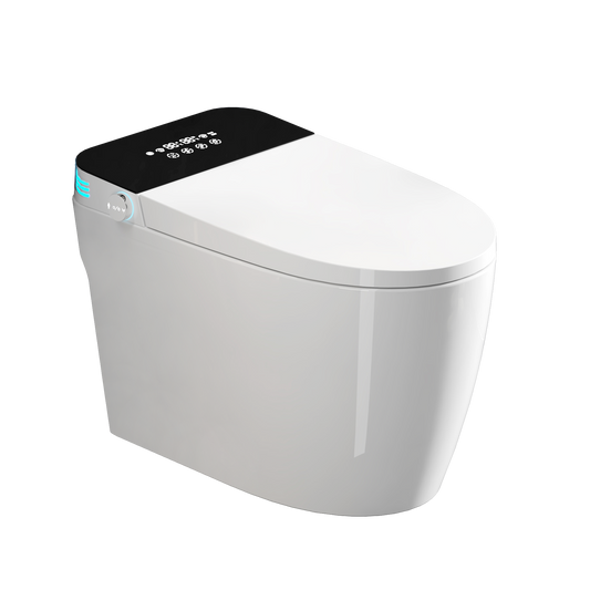 Smart Toilets with Heated Bidet Seat.Portable toilet with bidet built.Intelligent Toilet Auto Open/Close Seat. Bidet toilet with Dryer and Warm Water
