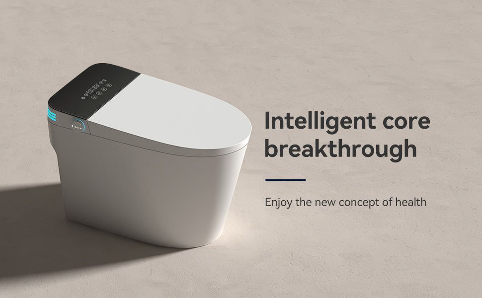 Smart Toilets with Heated Bidet Seat.Portable toilet with bidet built.Intelligent Toilet Auto Open/Close Seat. Bidet toilet with Dryer and Warm Water