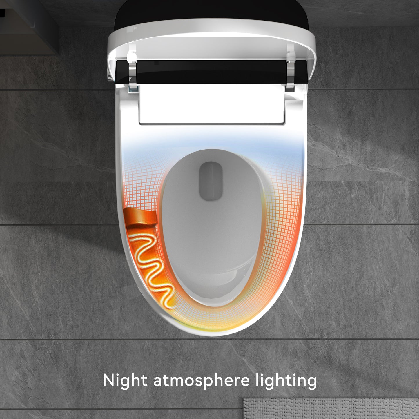 Smart Toilets with Heated Bidet Seat.Portable toilet with bidet built.Intelligent Toilet Auto Open/Close Seat. Bidet toilet with Dryer and Warm Water