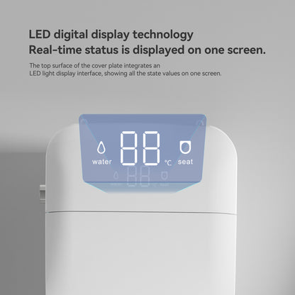 Smart Toilets with Heated Bidet Seat.Portable toilet with bidet built.Intelligent Toilet Auto Open/Close Seat. Bidet toilet with Dryer and Warm Water