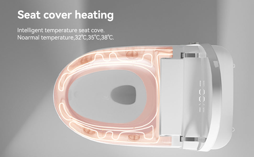 Smart Toilets with Heated Bidet Seat.Portable toilet with bidet built.Intelligent Toilet Auto Open/Close Seat. Bidet toilet with Dryer and Warm Water