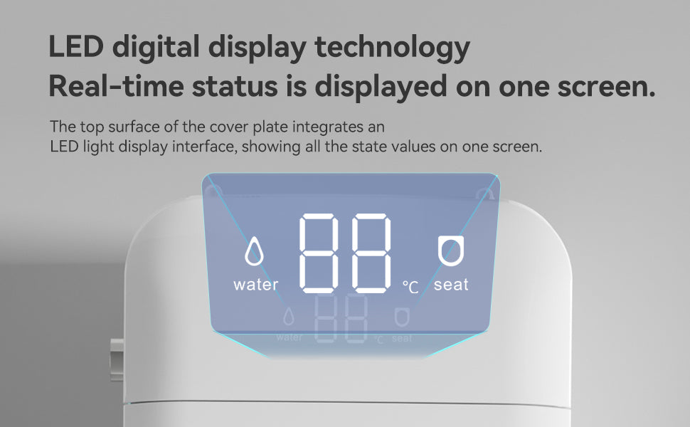 Smart Toilets with Heated Bidet Seat.Portable toilet with bidet built.Intelligent Toilet Auto Open/Close Seat. Bidet toilet with Dryer and Warm Water