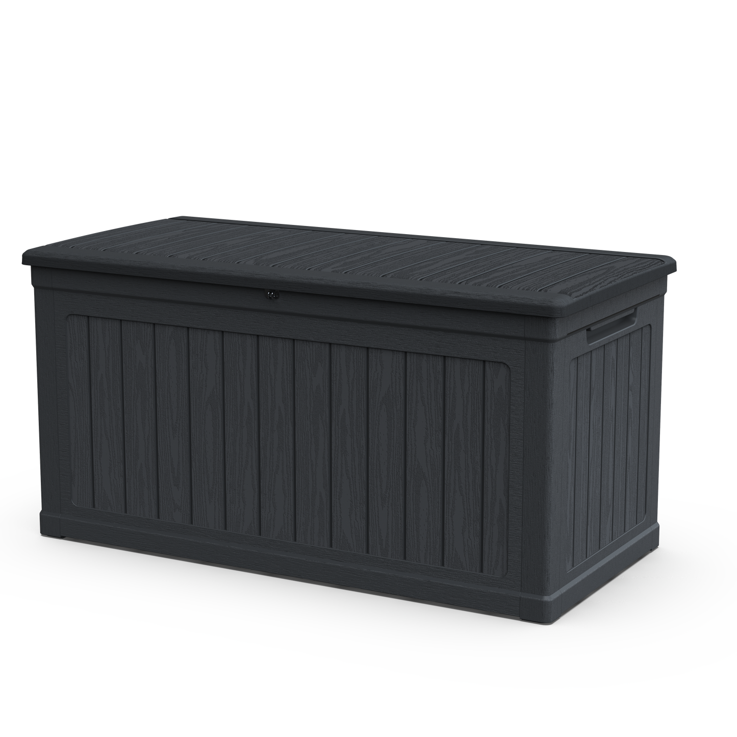 230 Gallon Large Outdoor Storage XXL Deck Box for Patio Furniture, Outdoor Cushions, Garden Tools and Sports/Pools Equipment, Waterproof Resin, Lockable, Black