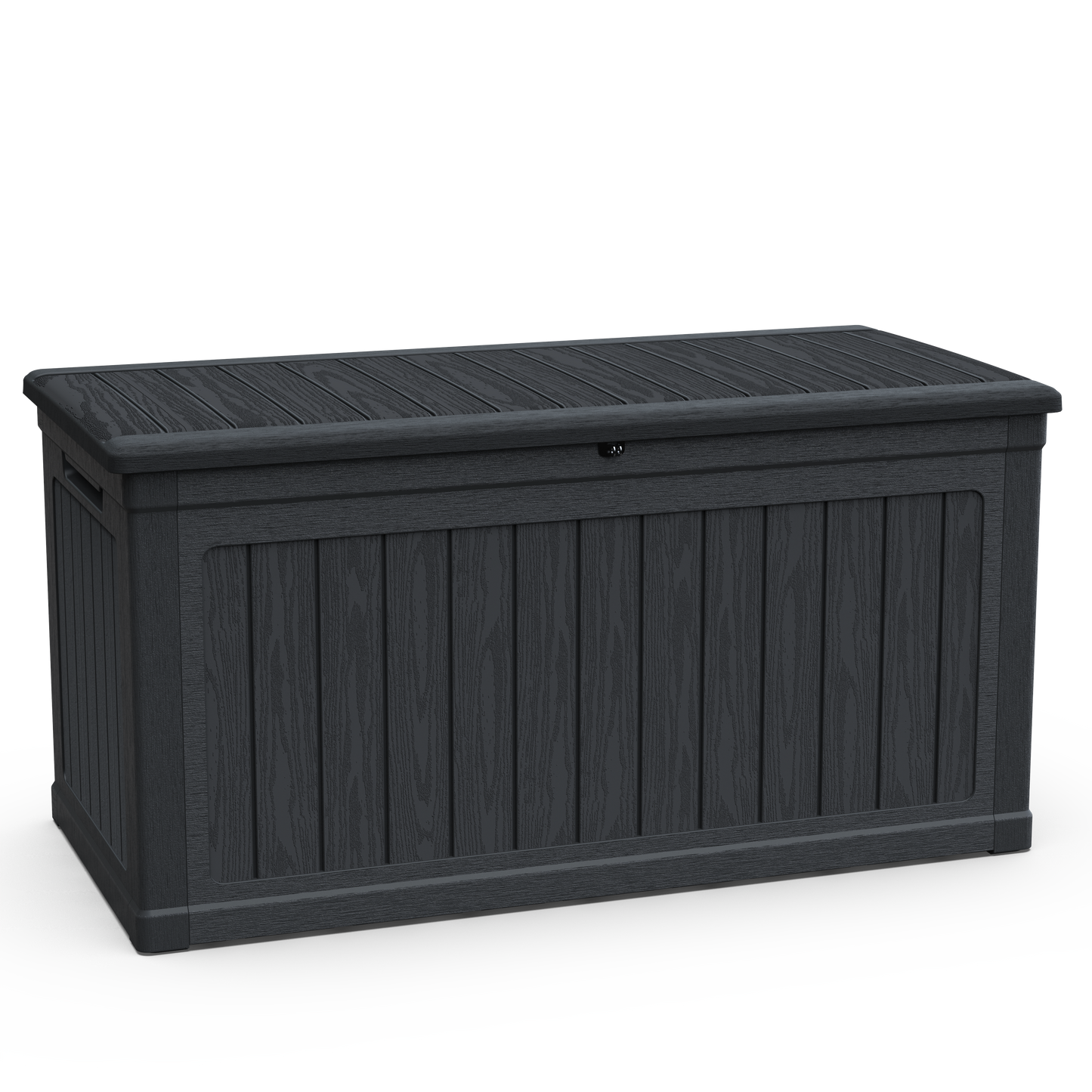 230 Gallon Large Outdoor Storage XXL Deck Box for Patio Furniture, Outdoor Cushions, Garden Tools and Sports/Pools Equipment, Waterproof Resin, Lockable, Black