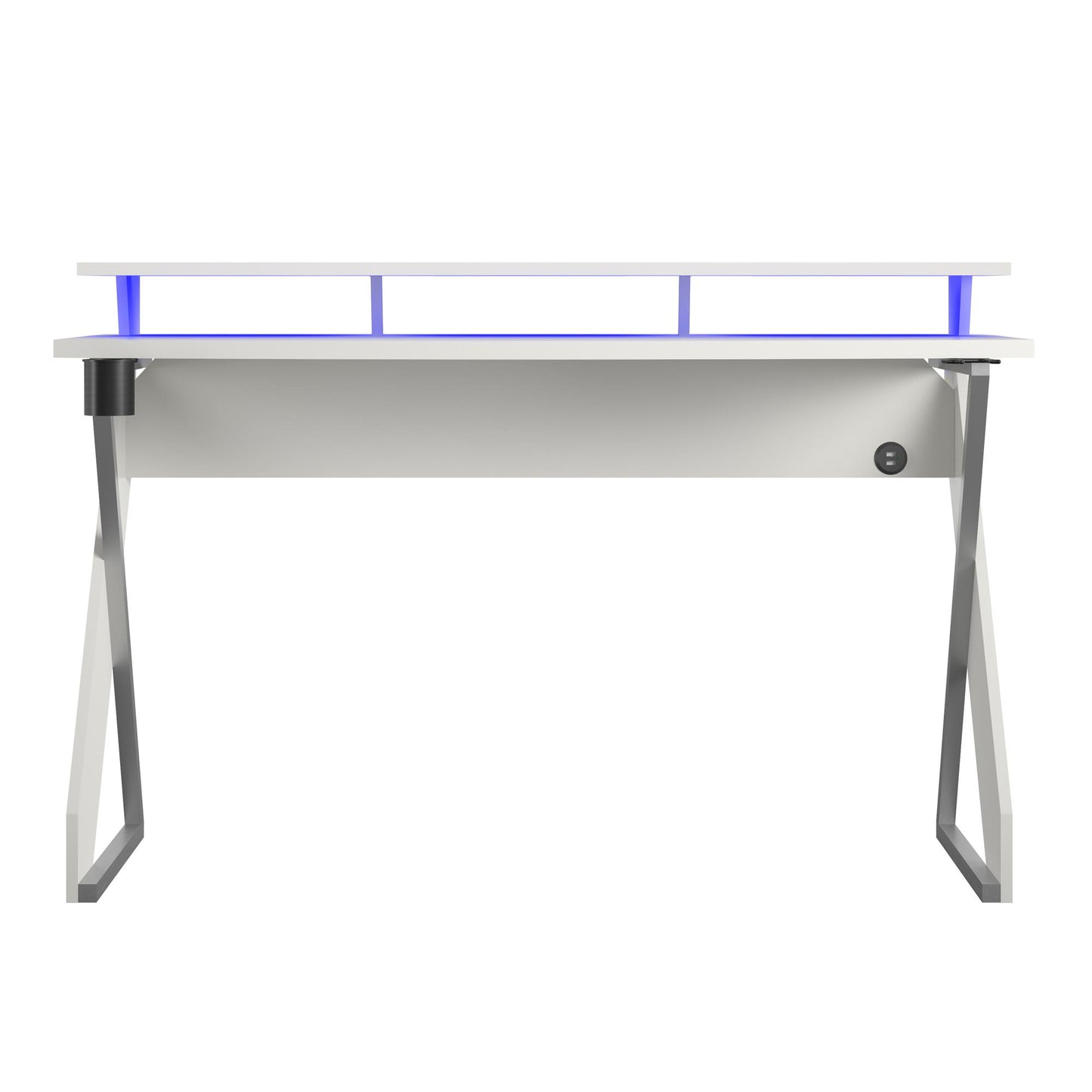 Xtreme Gaming Desk with Riser, White