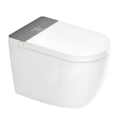 Modern integrated Smart toilet, Auto Open/Close lid, temperature heating seat, instant warm water cleaning, can automatically flush, remote control flush, foot sensing flush