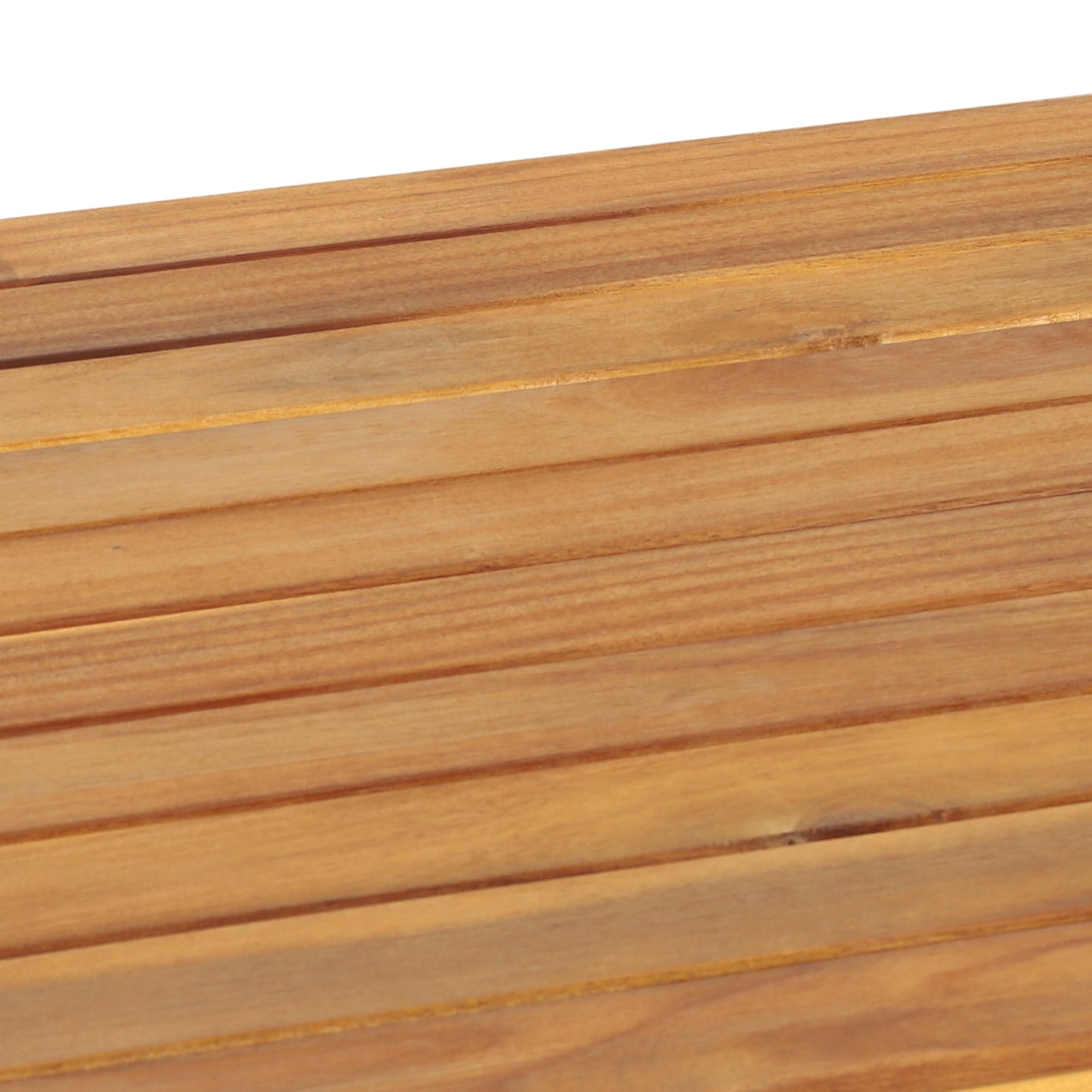 Outdoor 4-Piece Acacia Wood Chat Set with Rope, 1 loveseat and 2 club chairs Acacia Wood Conversation Sofa and 1 Table Set with Water Resistant Cushions, Teak Finished for Outdoor