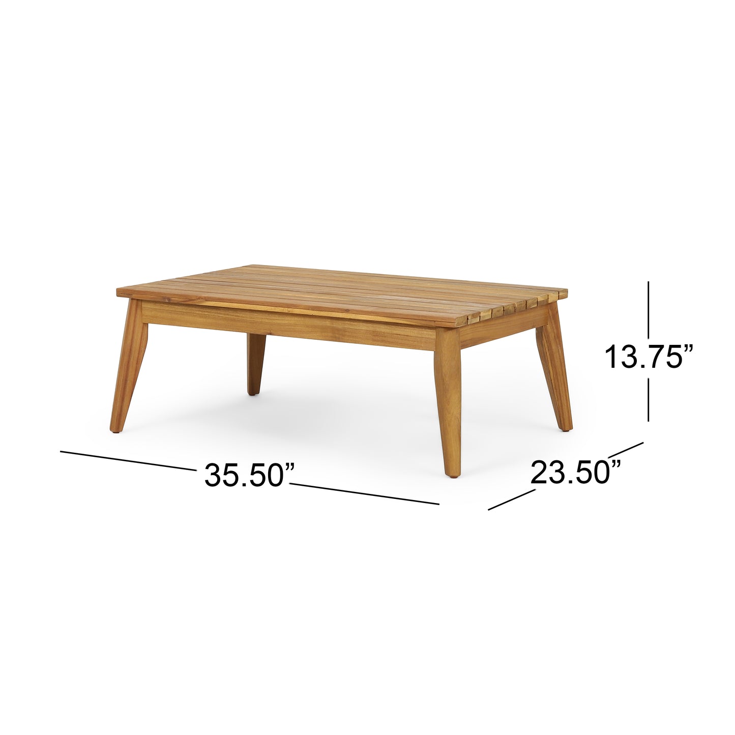 Outdoor 4-Piece Acacia Wood Chat Set with Rope, 1 loveseat and 2 club chairs Acacia Wood Conversation Sofa and 1 Table Set with Water Resistant Cushions, Teak Finished for Outdoor