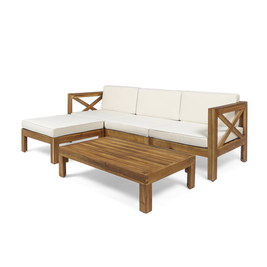 ALCOVE LSHAPE SOFA SET, BEIGE