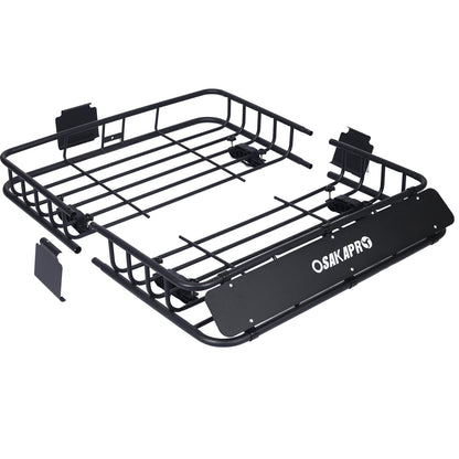 Rooftop Cargo Carrier Basket Motoring Roof Rack,Top Mount Roof Rack 43 black steel