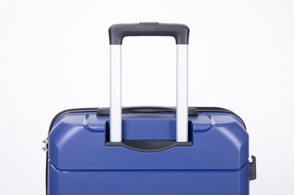Hardshell Suitcase Spinner Wheels PP Luggage Sets Lightweight Suitcase with TSA Lock,3-Piece Set (20/24/28) ,Navy