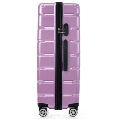 Hardshell Luggage Set 3 Piece, Durable ABS+PC Travel Suitcase with Spinner Wheels for Men Women (20/24/28 Inch)