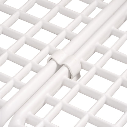 9 Piece Patio Conversation Sets, Modern Outdoor Patio Sectional Furniture Set with Two Square Coffee Table, Waterproof Thick Cushion Deep Seating for Porch, Balcony, White & Light Gray