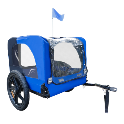 Pet Bike Trailer Dog Cart for Bicycle,Suitable for Small and Medium Pets, Easy Folding Cart Frame, Quick Release Wheel, Non-Slip Floor, Internal Leash